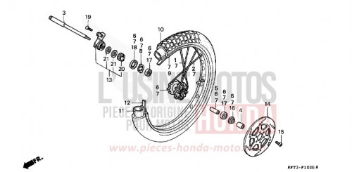 RUOTA ANTERIORE CLR125W di 1998